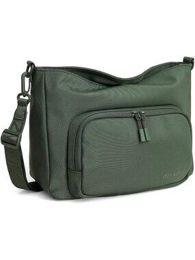 Stylish Green Cargo Caddy Stroller Organizer & Crossbody Bag for Parents